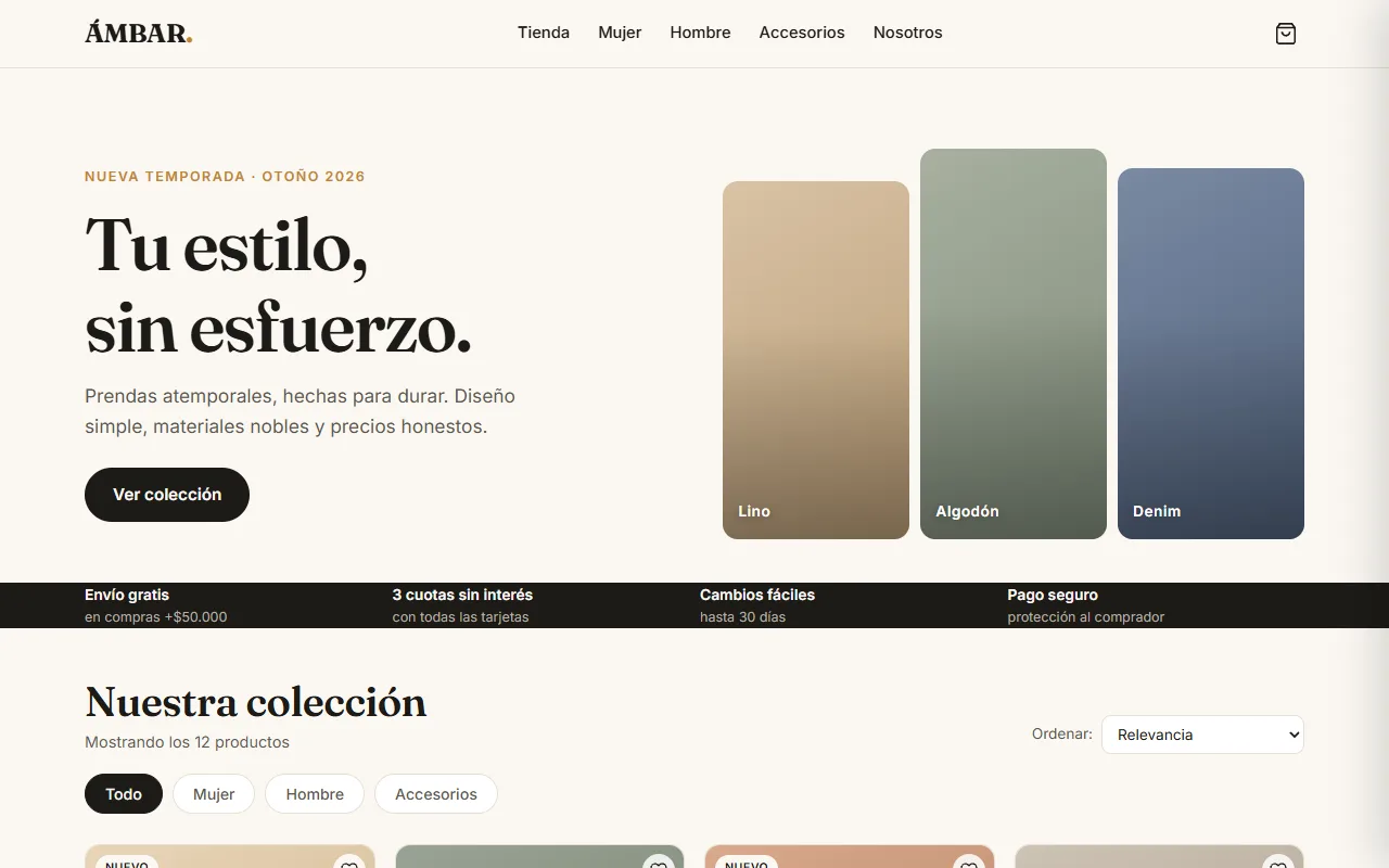 Demo tienda online